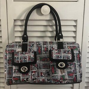 Comic Print old Micky Mouse & Mini Mouse Classic Women's Purse ”1 f X 8” inch